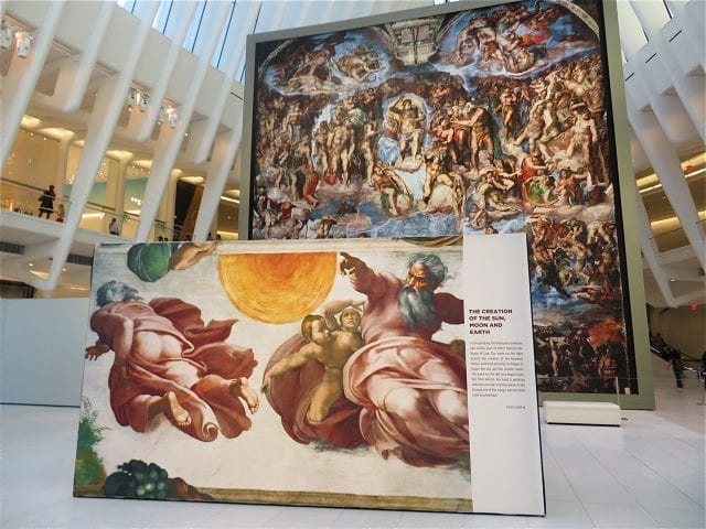 Sistine Chapel comes to the Oculus World Trade Center