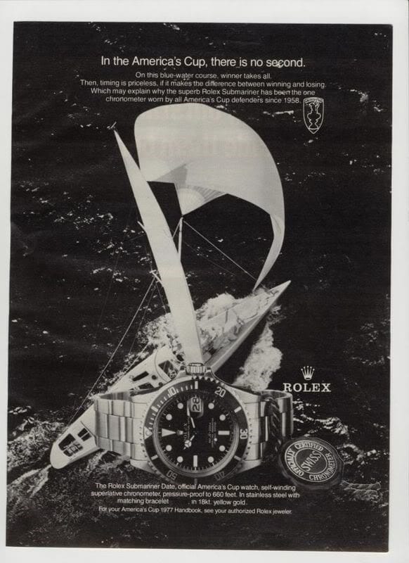 america's cup rolex ad