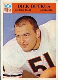 1966 Dick Butkus Football Cards