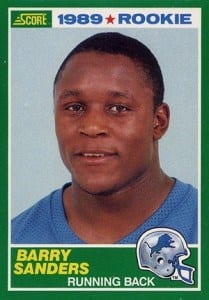 1989 Score Barry Sanders