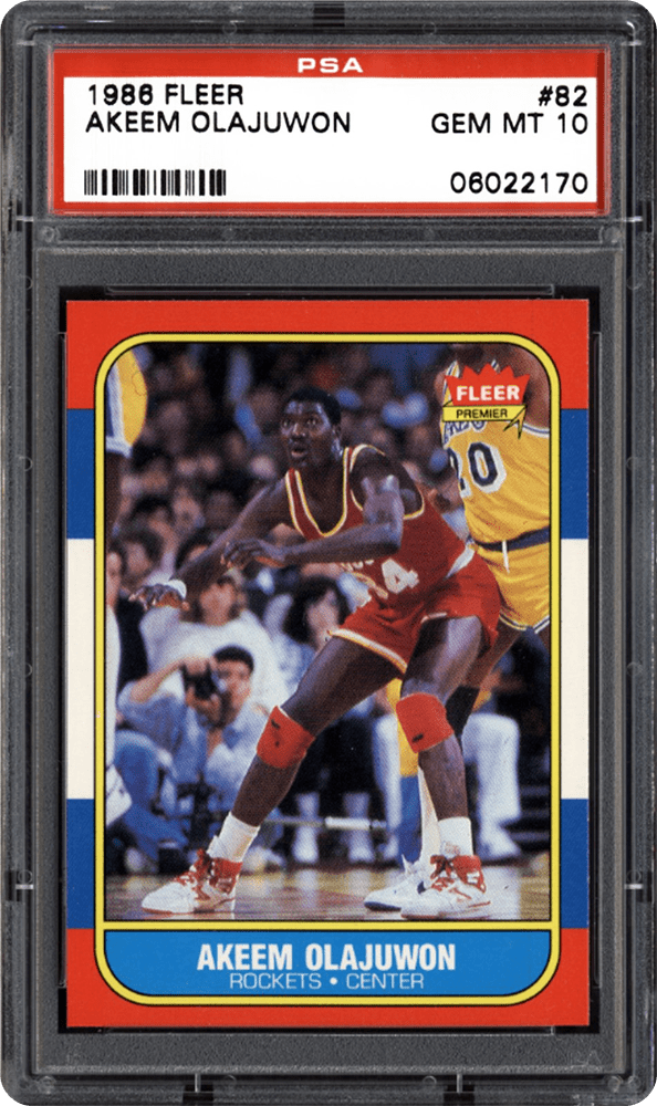 akeem olajuwon rookie psa 10