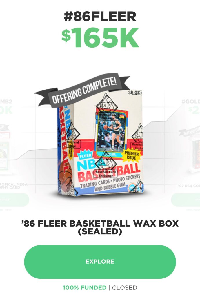 Fleer basketball wax box