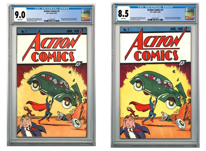 action comics cgc graded superman