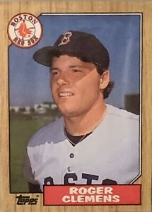 1987 topps roger clemens 