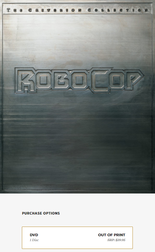 robocop dvd collector