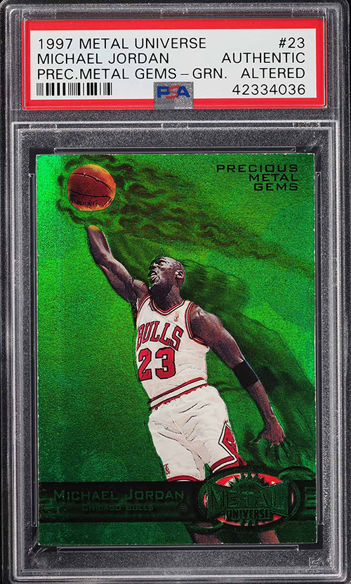 1997 metal universe michael jordan 