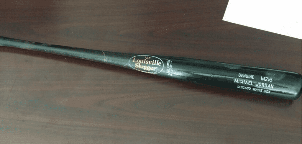 michael jordan game used bat