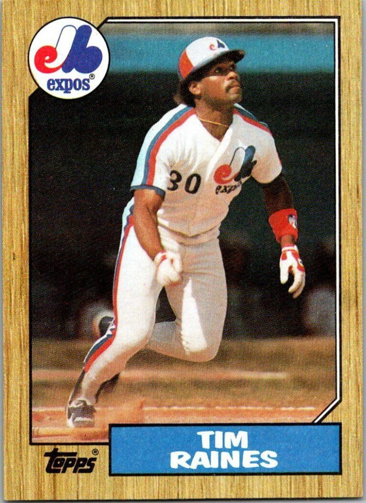 1987 topps tim raines