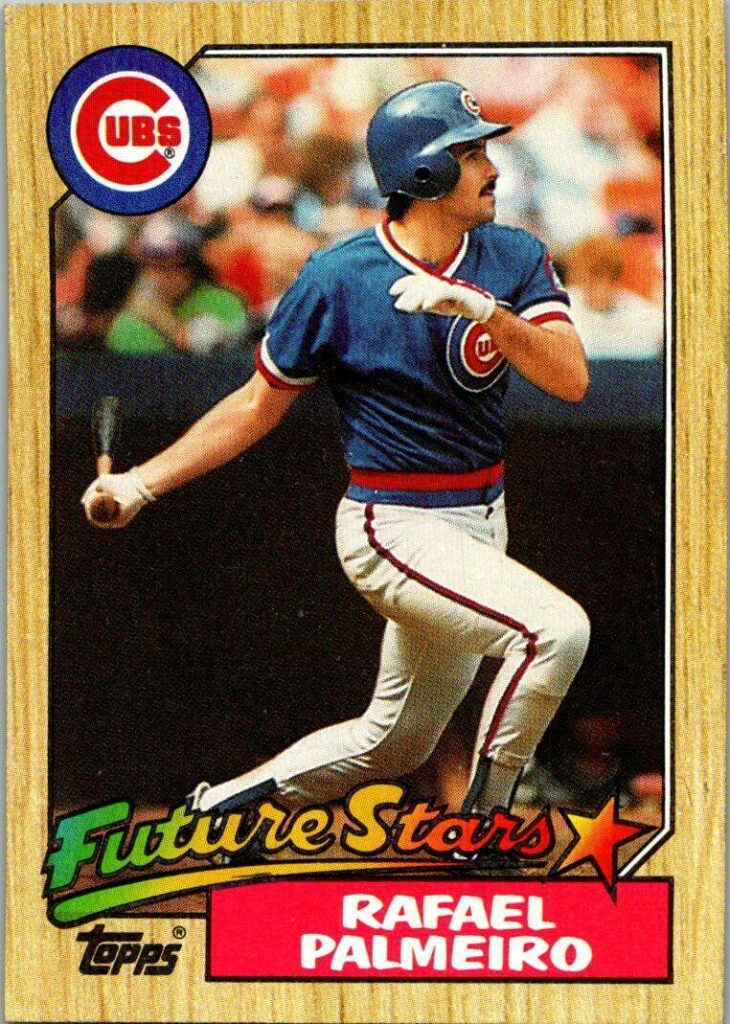 1987 topps rafael palmeiro future stars