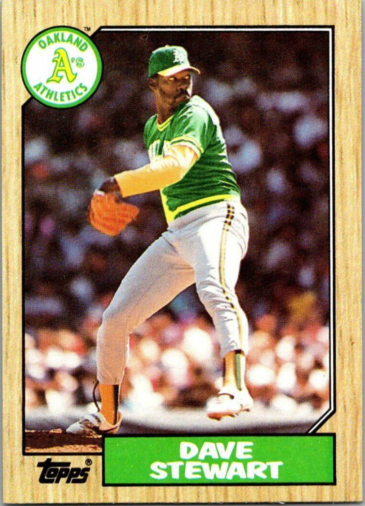 1987 topps dave stewart