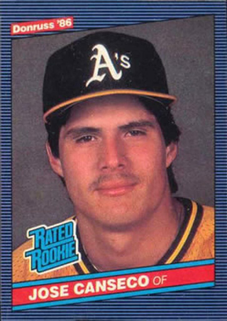 1986 donruss jose canseco rookie card