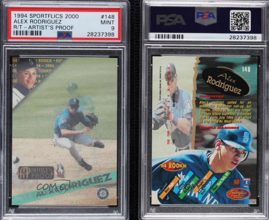 a rod rookie card 1994 Sportflics 2000 Rookie & Traded Starflics Alex Rodriguez Rookie