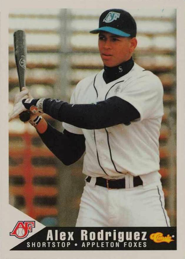 1994 classic appleton foxes alex rodriguez rookie card