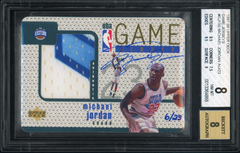 michael jordan upper deck jersey 