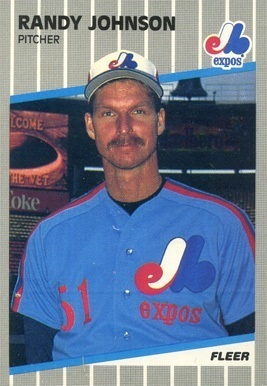 1989 Fleer #381 Randy Johnson With Marlboro Ad