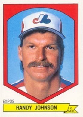 1989 Panini Stickers Randy Johnson Rookie Card