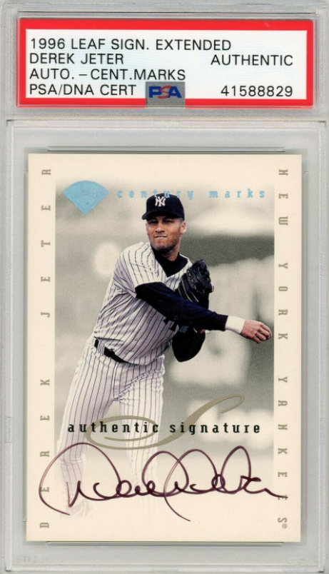 1996 Leaf Signature Derek Jeter