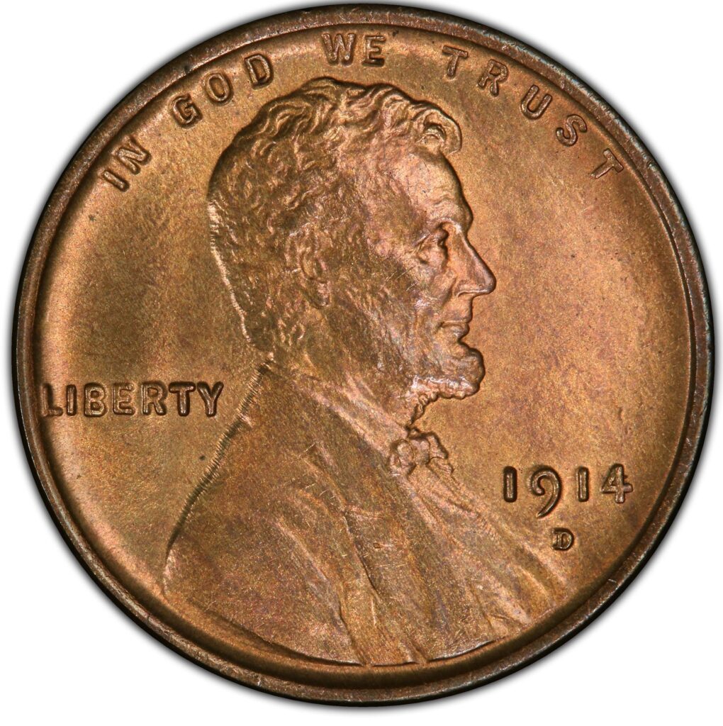 1914 D Wheat cent