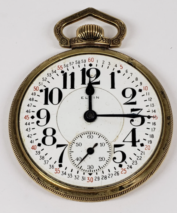 1928 Elgin railroad pocket watch
