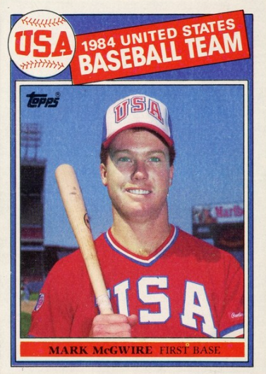 1985 Mark McGwire Topps Tiffany RC