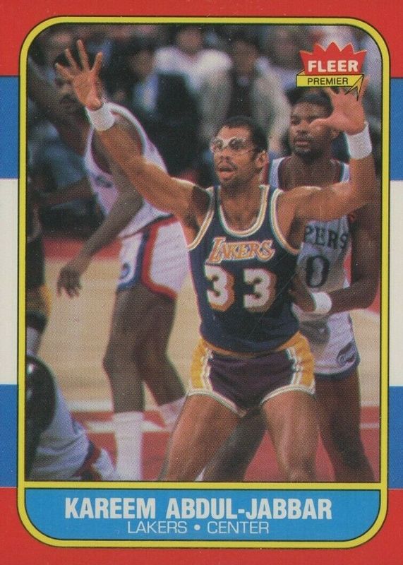 1986 fleer kareem card