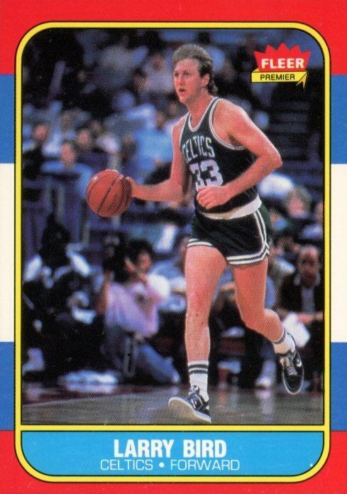 1986 fleer larry bird cards