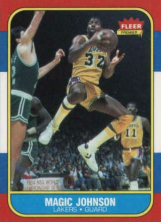 1986 fleer magic johnson cards