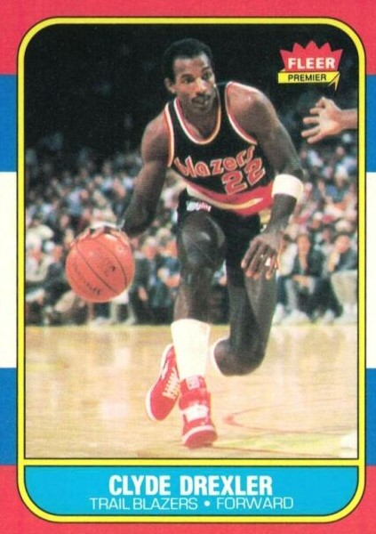 1986 fleer clyde drexler