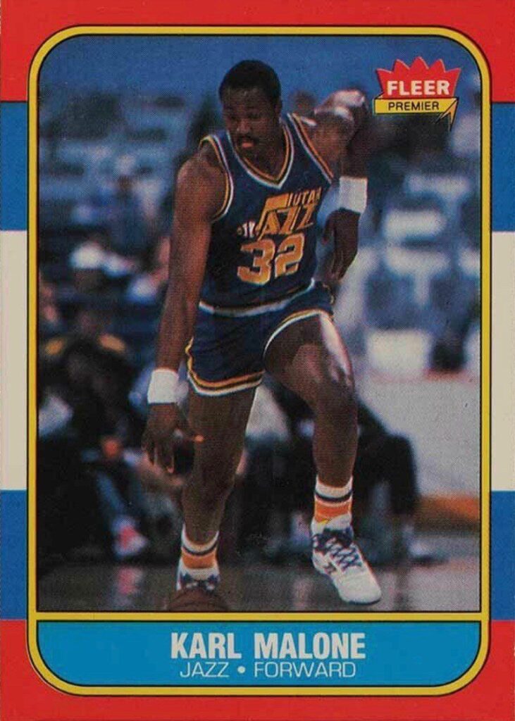 1986 fleer karl malone