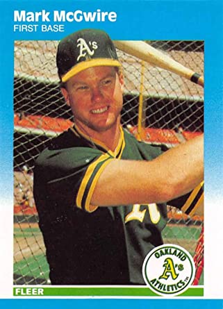 1987 Fleer Update Mark McGwire Rookie Card #U-76