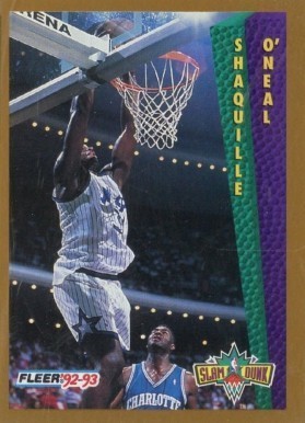 1992 Fleer Tonys Pizza Shaq ONeal Card