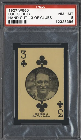 1927 Lou Gehrig Strip Card W560