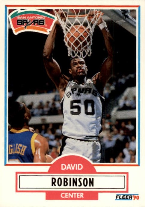 david robinson rookie cards 1990 fleer david robinson