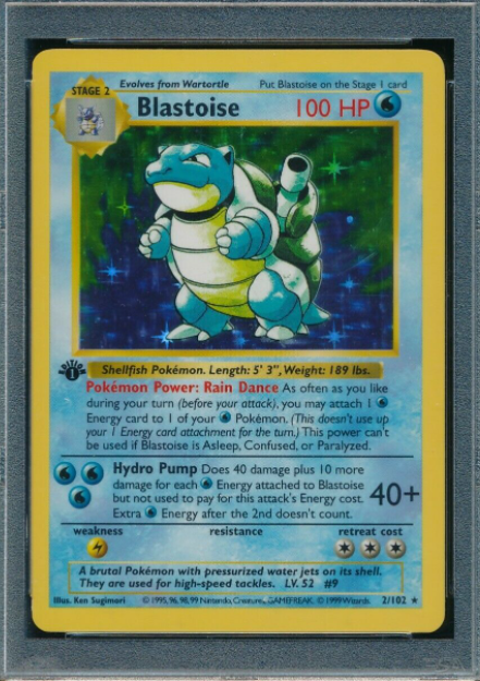 1st Edition Shadowless Base Set Blastoise