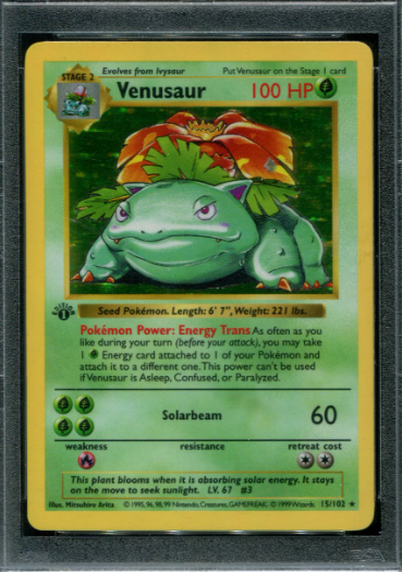 1st Edition Shadowless Base Set Venusaur