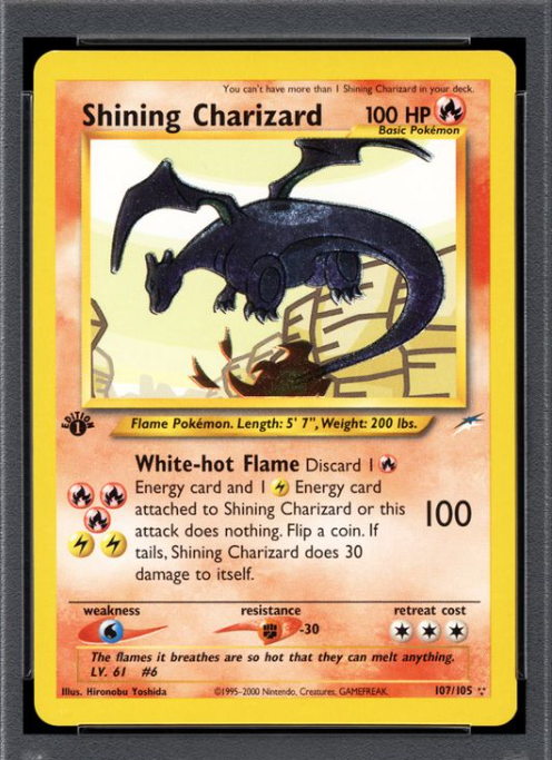 2002 1st Edition Shining Charizard from Neo Destiny