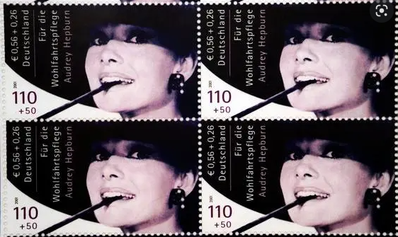 Audrey Hepburn German Stamp