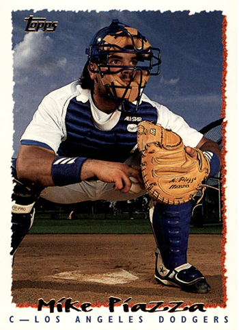 1995 Topps Piazza catching gear