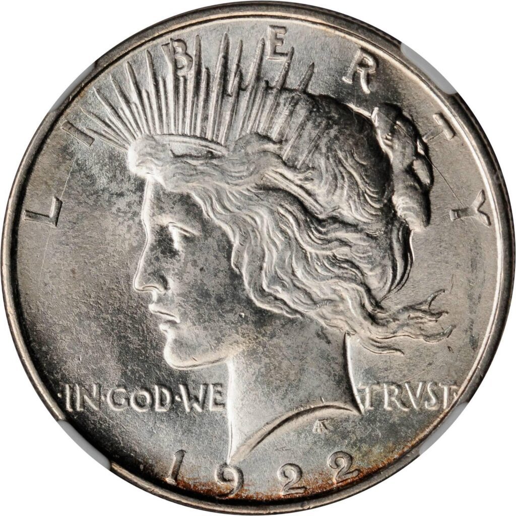 Peace-Dollar-Type-2-1922-D-Obverse TRVST