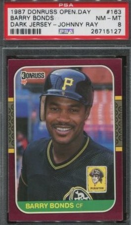 1986 Donruss Opening Day (Error) johnny ray