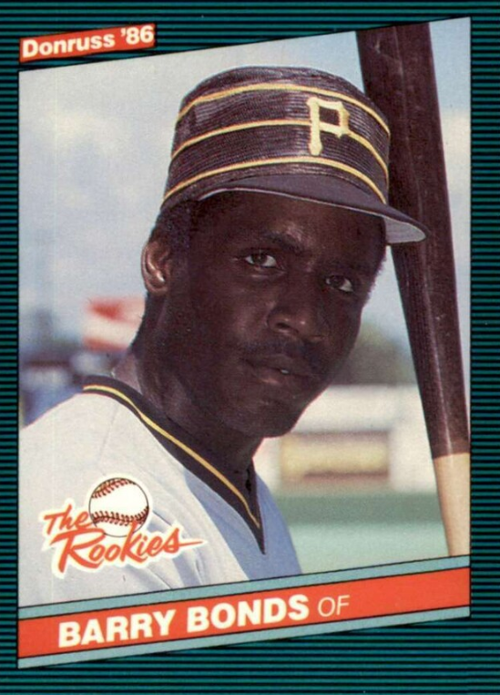 1986 Donruss Rookies Barry Bonds 