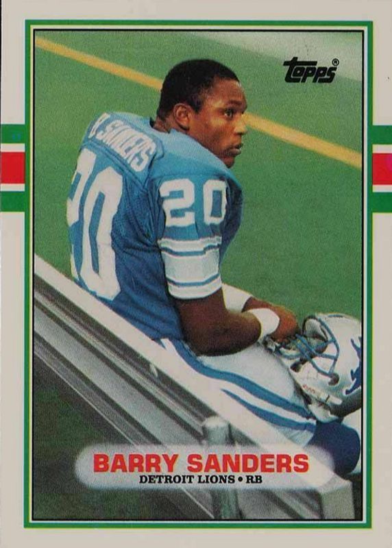 1989 topps traded barry sanders rookie card