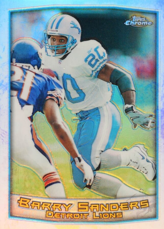 Sold at Auction: Rare BARRY SANDERS All-Madden Rookie Football Card