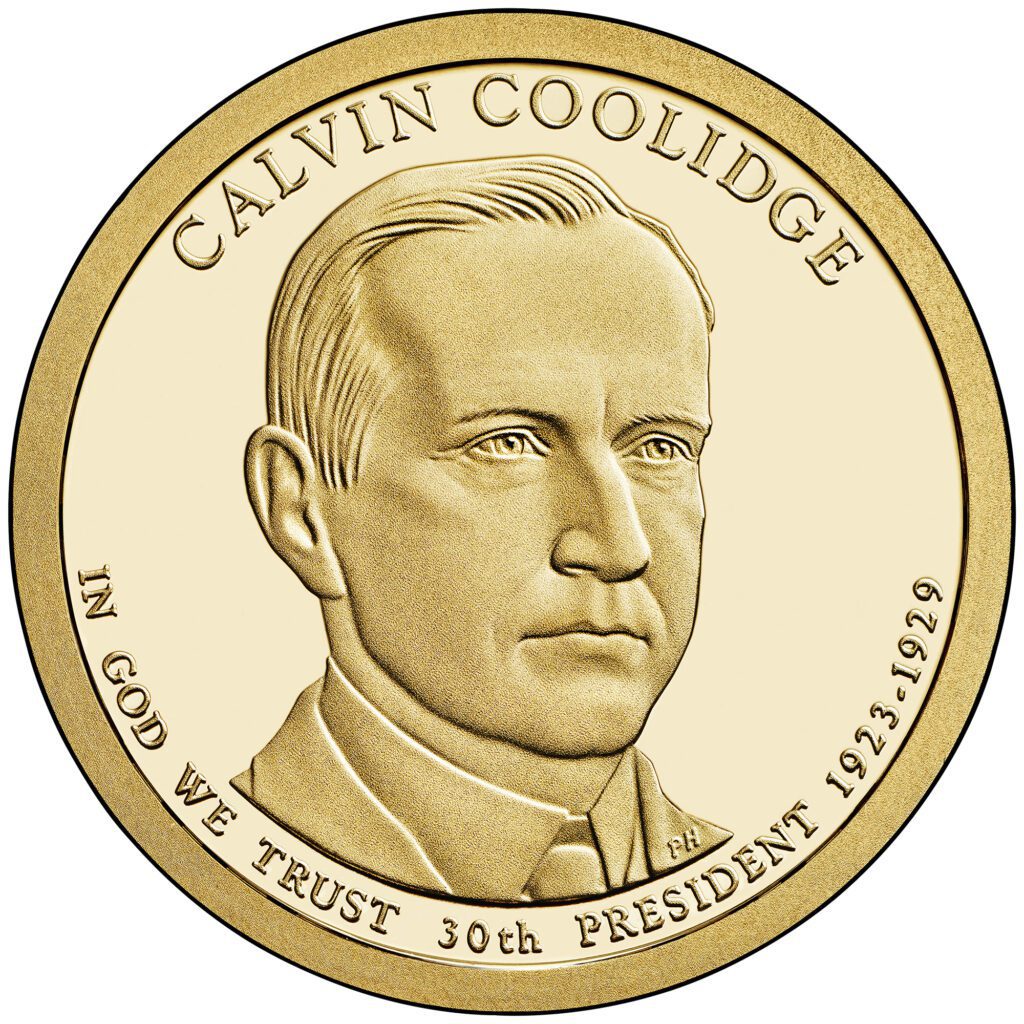 calvin coolidge presidential coin 