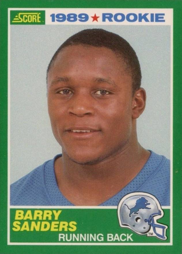 1989 score barry sanders rookie card