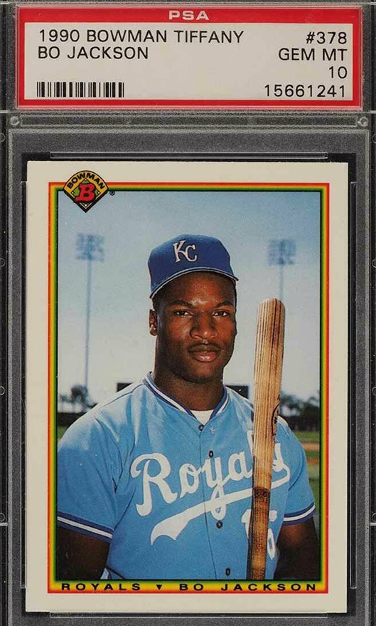 Kansas City Royals Bo Jackson 1986 Topps Traded Tiffany Rookie #50T Card -  PSA 7