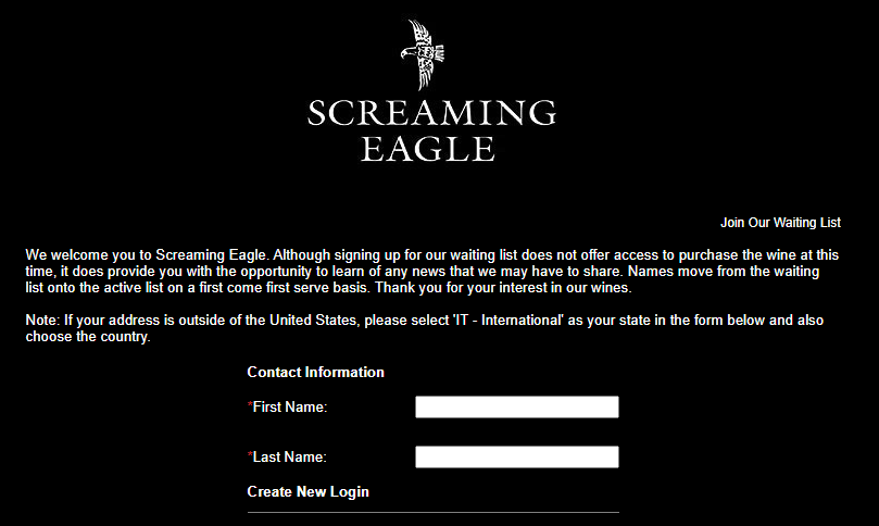 screaming eagle wait list