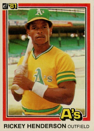 1981 Donruss Rickey Henderson