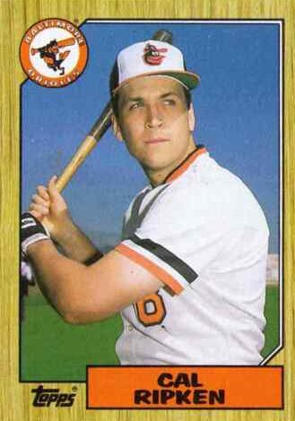 1987 Topps Cal Ripken Jr., Baltimore Orioles