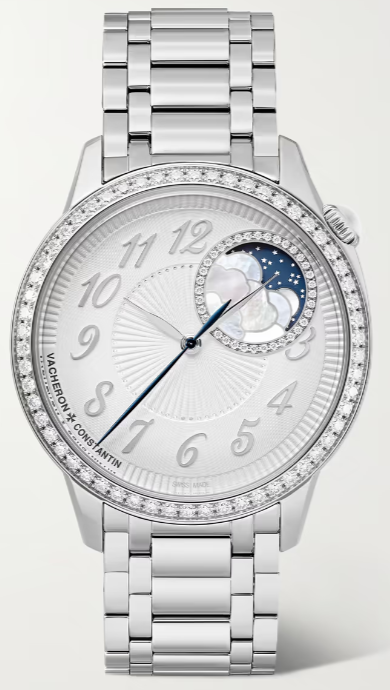 Vacheron Constantin Egerie Moon Phase Stainless Steel Diamond